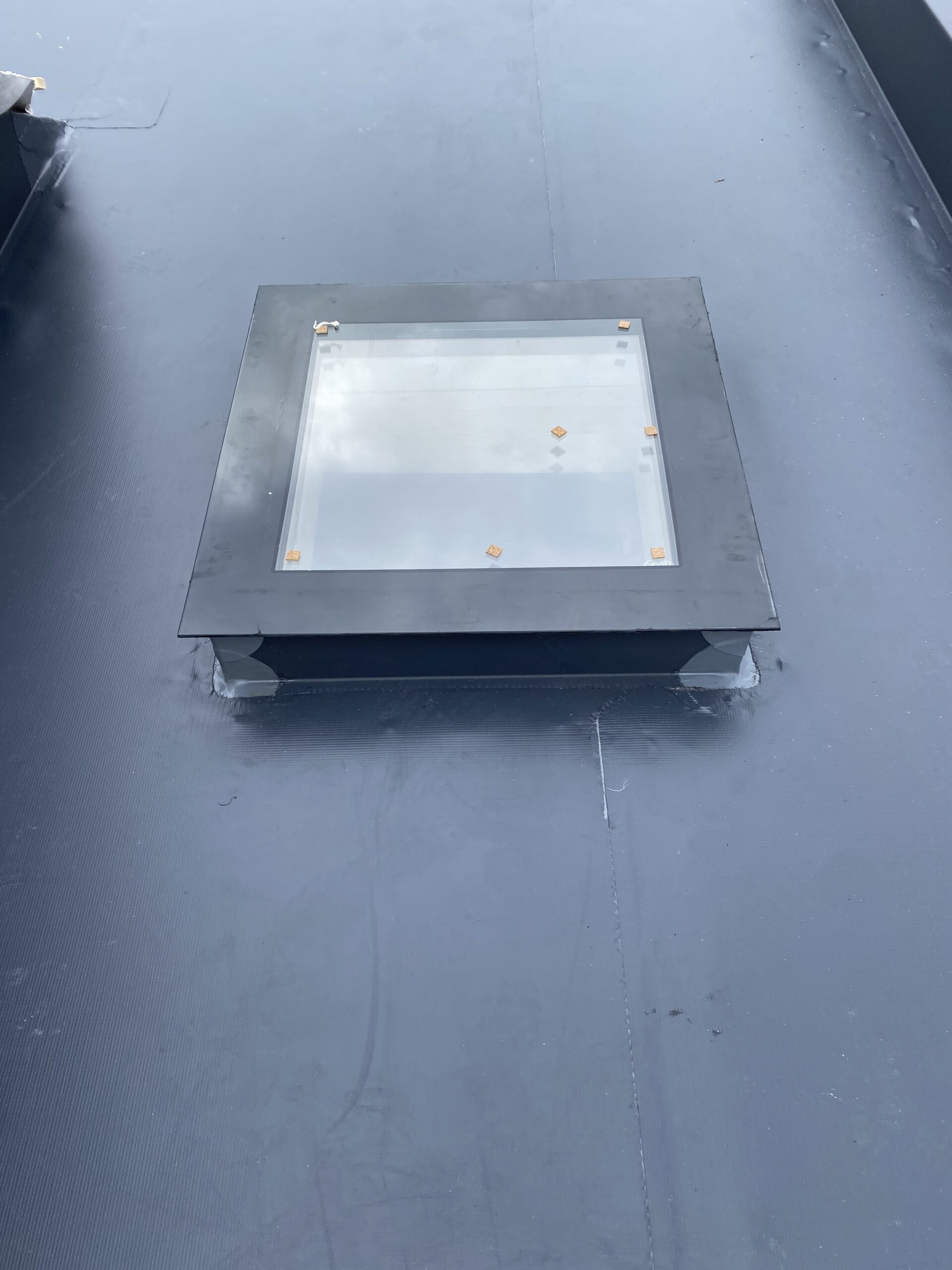 Square Skylight or Rooflight on a flat roof extension installed by Aiden Sheridan